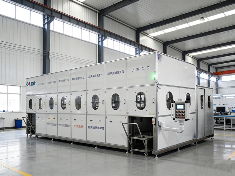 鋁件全自動多工位超聲波清洗烘干線